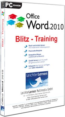 Preisvergleich Produktbild Word 2010 Blitz-Training LeichterLernen Multimedia Seminar