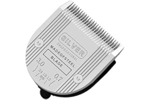 AUDOC Adjustable 5 in 1 Pet Grooming Blade Compatible with Wahl Professional Animal Clippers including Arco, Bravura, Chromado, Creativa, and Figura (Silver)