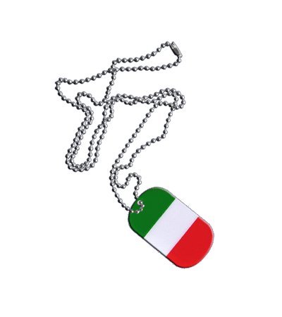 Dog Tag / Erkennungsmarke / Kette Italien - 3 x 5 cm