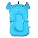 Produktbild Baby Bad Kissen Neugeborenen Kleinkind Weiche Sitzkissen Badewanne Schwimm Luftkissen Schwimmkissen für Wirbelsäule Schutz(Blauer Elefant)