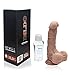 Produktbild Dildo Penis aus 100% Medizinische Silikon mit Starker Saugnapf und Schöner  Äderung & Hoden für Vaginal und Analsex Von Paloqueth -17.78 cm lang Ø 3.5 cm