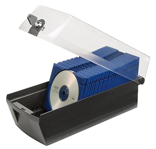 HAN 9260-13, CD-Box MÄX 60, Profibox für 60 CD/DVDs, Sicher mit Schloß und 2 MÄX Trays, schwarz - 5