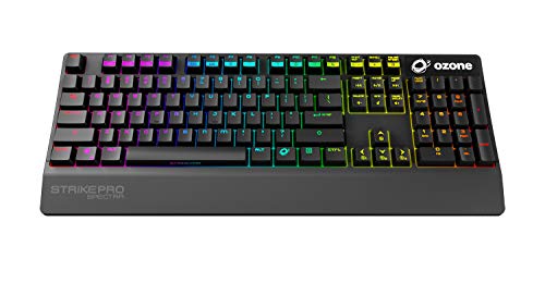 Ozone Strike Pro Spectra - OZSTKPROSPECTRASPRD - Teclado Gaming Switches Mecánicos, LED, Color Negro