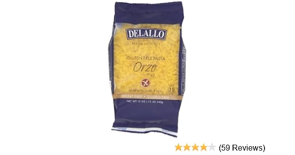 Delallo Gluten Free Corn And Rice Orzo 12 Ounce Pack Of 12 Amazon Co Uk Business Industry Science