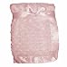 Supersoft Pink Luxurious Swirl Plush Satin Edged Baby Pram/Crib Blanket - Suitable For Baby Girl - Lovely Cute Gift!