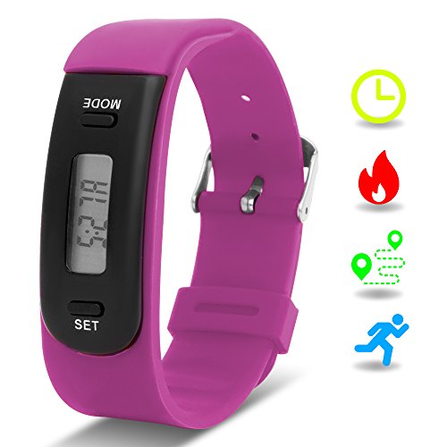 Kids Fitness Tracker with Pedometer, Willful Fitness Activity Tracker Watch (Pedometers, Calories, Distance, Sleep Monitor) Non Bluetooth, Non APP (Purple)