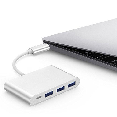 ABCTen USB3.1 Typ C Multiport Konverter zu 3-Port USB 3.0 mit Ladegerät-Adapter Hub Für Apple MacBook 12 „/ Neues MacBook Pro 13“ / ChromeBook Pixel - 4