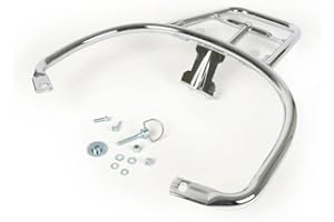 MOTO NOSTRA Topcase-Träger hinten chrom kompatibel für Vespa GT, GTL, GTV, GTS, GTS Super, GT60 125-300ccm Piaggio Topcase