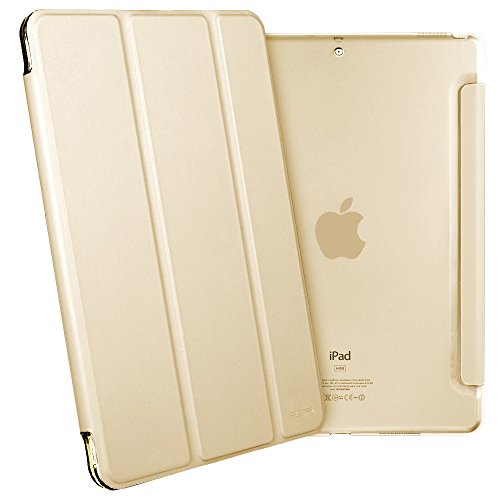 iPad Pro 10.5 Hülle, ESR® Yippee Series Auto aufwachen/Schlaf Funktion Ledertasche mit durchschaubar Rückseite Abdeckung Leichtgewicht Anti-Kratzer Schutzhülle für iPad Pro 10.5 (Gold) - 2