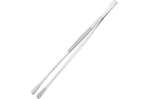 MONOZOZ Pinze da cucina robuste, pinze lunghe e fini per cucinare, pinzette da cucina e da cucina in acciaio inox, pinze per barbecue in acciaio inox, pinze multiuso resistenti al calore, buone prese, 35 cm