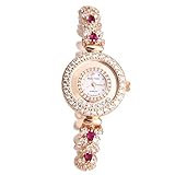 Royal Krone Damen-Armband Uhren Luxus Gold langii rg5308b18 Rosa CZ Stein