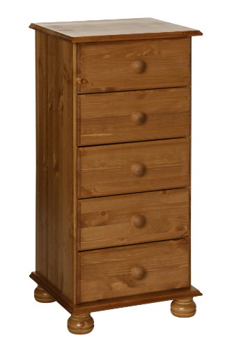 NJA Furniture  Cajonera de Madera, Marrón, 102 x 39 x 10.5 cm