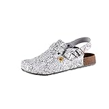 abeba berufsschuhe clogs  HSM Schuhmarketing Wellness Komfort+ Damen ESD Berufsschuh Tieffußbett Clog, Weiß/Multi, Größe:39, Farbe:Weiss/Multi Clog