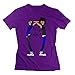 Produktbild Nana-Custom Tees Damen T-Shirt Gr. L, Schwarz - Violett