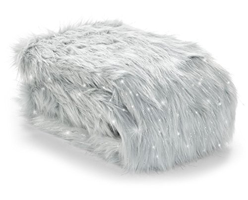 Catherine Lansfield Metallic Fur Throw Silver, 130x170cm Catherine Lansfield Metallic Fur Throw Silver, 130x170cm