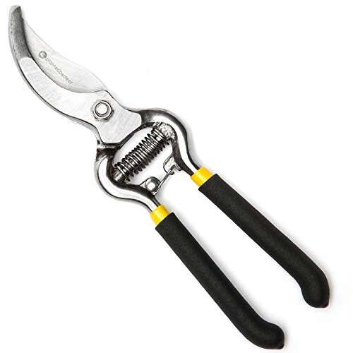 PROFI ASTSCHERE - 20 cm Länge, aus Schmiedestahl | Ergonomischer Griff | Gartenschere stark genug dickere Äste an Bäumen, Rosen, Sträucher usw. zuzuschneiden, vielseitige Grünschere für drinnen und draußen