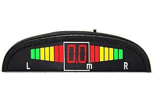 BOOMBOOST, Display a LED da 12 V per kit sensore di parcheggio a 4 pin sistema, di allarme di sicurezza del rilevatore di monitor radar di ricambio