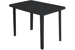 ARETA S.R.L. Antracite Tavolo Marte cm100x67xh72cm