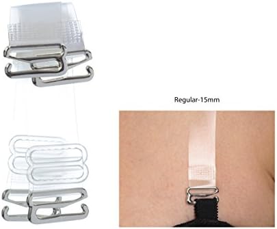 Divas Bra Straps Women's Clear Invisible Replacement Bra Straps Transparent Removable, Multiple Widths