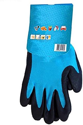 XHUALL Wear-resistant Non-slip Thickening Comfortable Dipped Breathable flexible Clothing paste Cut cut elasticity Can be cleaned Nitrile rubber solid durable , Blue , L