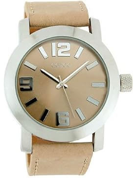 Oozoo XL Damenuhr mit Lederband - JR201 - Sand