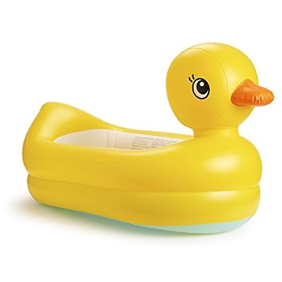 Munchkin Baignoire Gonflable en Forme de Canard Thermosensible - White Hot