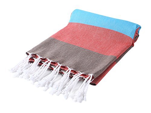 CACALA 100% reine Baumwolle luxuriöses türkisches Bad Hammam Handtücher - Weich und sanft zu Babys Haut - Super saugfähig und schnelle Trocknung Pestemal Hamam Handtuch - portabel & leichte mehrzweck Peshtemals