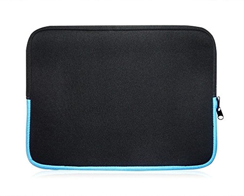 Sweet Tech Schwarz   Blau Neopren H  lle Tasche Sleeve Case Cover geeignet f  r Lenovo IdeaPad 100S 11 Zoll Notebook  11 6 - 12 5 Zoll Laptop 