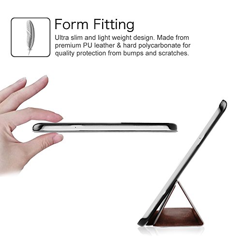Fintie Samsung Galaxy Tab E 9.6 Hülle Case – Ultra Schlank Superleicht Ständer Smart Shell Cover Schutzhülle Etui Tasche für Samsung Galaxy Tab E T560N 24,3 cm (9,6 Zoll) Tablet-PC, Vintage Braun - 5