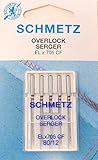 agujas overlock precio Schmetz - Agujas de tejer Schetz EL x 705 CF - Agujas de Tejer para Singer S14-78 (80 Unidades)