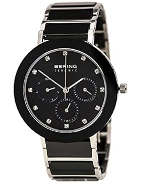 Bering Time Damen-Armbanduhr Analog Quarz Edelstahl beschichtet 11438-742