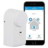 Gesondert verschlüsselte Funk-Kommunikation zwischen Smartphone(s) und Türschlossantrieb zusätzlich zur BLUETOOTH Smart Technologie.