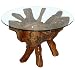 Produktbild KMH Couchtisch *Root 80* aus massiven Teak - Wurzelholz Ø 80 cm (#400196)