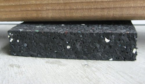 Gummigranulat Terrassen Pads Gummis 20 mm stark für WPC Holz Terrassen Stelzlager Dielen Bau Fundament für WPC Terrassendielen Unterkonstruktion Holz Dielen Terrassen - 2