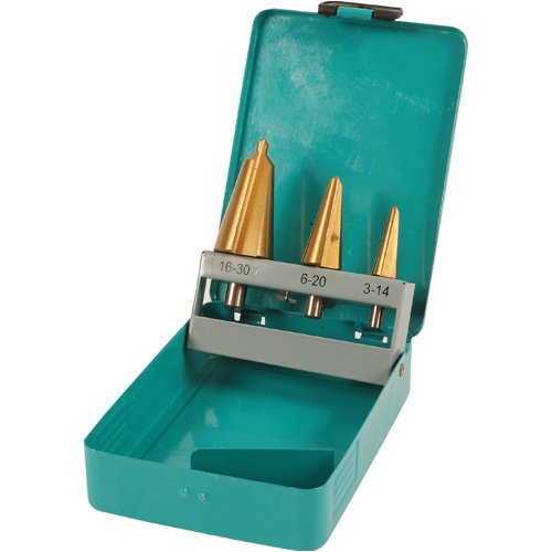 Preisvergleich Produktbild Silverline 598563 Titanbeschichtete HSS-Kegelbohrer, 3-tlg.