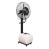 YZJJ Ventilateur brumisateur, Ventilateur Industriel, Ventilateur extérieur, brumisateur oscillant, réservoir d'eau 61L, idéal pour Le Camping, Les patios, Les Pique-niques, Le Jardin extérieur, etc.