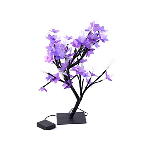 Preisvergleich Produktbild iBaste Tischlampe LED Lichterbaum Pflaumenbaum Innen Künstliche Dekobaum Lichterbaum 45cm Festliche Lichter Deko für Büro Haus order Party