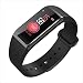 Produktbild KLE Smart Sport Armband Huawei Monitor Herzfrequenz Blutdruck Farbdisplay Wasserdicht Oppo Uhr Hirse 3 Schrittzähler Smart Watch (Farbe : SCHWARZ, größe : Metal Strap)