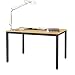 Produktbild Need Schreibtisch 138x55cm Schreibtisch PC-Tisch Bürotisch Arbeitstisch Holz Teak AC3BB-140-N