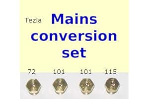 TEZLA Set a getto di gas naturale – Kit di conversione ugello iniettore 4 fuochi