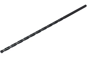 UXCELL sourcing map Foret hélicoïdal HSS 6mm Dia perçage 250mm long tige ronde droite Noir