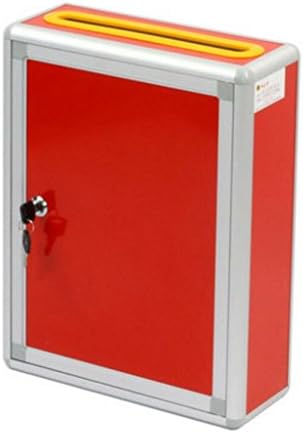 Large Red Suggestion Box Ballot Box Mailbox Election Box Durable Donation Box Wall-mounted Assembly Xuan - worth having