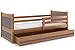 Produktbild Kinderbett Rico 200x90cm Farbe: Erle, mit Lattenrost und Matratze (Erle + Grau)