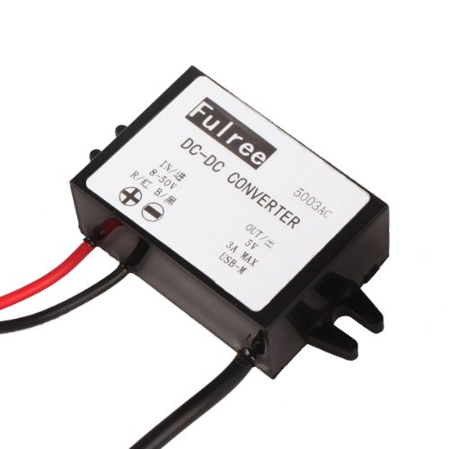 DEOK DC-DC-Buck Converter Mikro-USB zum USB-Adapter 12V / 24V auf 5V Step Down Converter Kfz-Netzteil 8-50V Spannungsregler Netzteiladapter-Modul (Typ A USB-Buchse mit Ohr) - 2