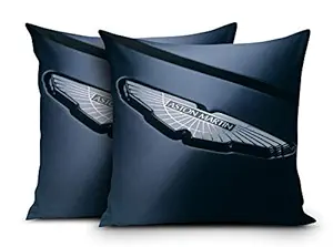 DreamVio Super Imported Micro & Velvet Car Cushions/Pillows for Your Car (12x12 Inches) Set of 2 Style 40