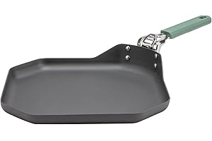 GERBER Gear ComplEAT - Plancha portátil y antiadherente para acampar al aire libre - Utensilios de cocina de camping premium - Cuenta con mango desmontable