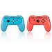 Produktbild Richer-R Nintendo Switch Joy-Con Gaming Controller 2 Stück, Ergonomisch Ein Paar Komfort Gamepad Controller Grips Spiel Griffe Kit für Joy-Con-Controller Blau+Rot