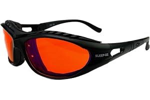 SLEEP-X1 100 % blåljusfilter och grönt ljusfilter glasögon datorglasögon PC gaming bluelight filter UV blått ljusblockerande