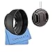 Price comparison product image Lens Hood, CAM-ULATA 58mm Collapsible Rubber 3 in 1 Lens Hood Kit Set for Canon EOS Nikon Pentax Sony Sigma DSLR Camera and Lens Cap with Keeper Leash and Premium Microfiber Cleaning Cloth
