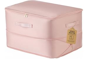 GAFUTOZM Casa Corner Sac de Compression Ultime - Spacemaster, Casacorner Sac de Compression Rangement pour Couette, Vêtements et Maison (Rose, L)